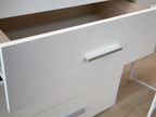 Bram Tallboy 4 Drawer Chest Dresser - Oak + White