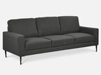 Toronto 3 Piece Sofa Set - Dark Grey