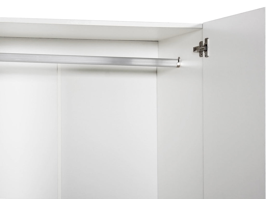 Bram 2 Door Wardrobe with 2 Drawers - White