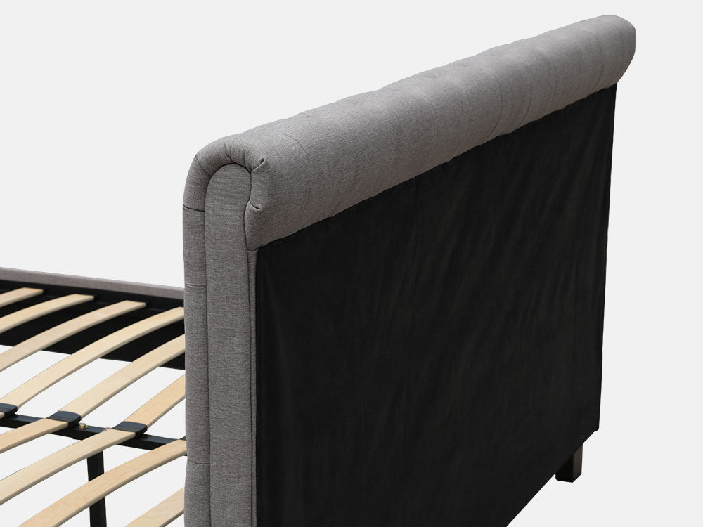 EGMONT Queen Bed Frame - LIGHT GREY