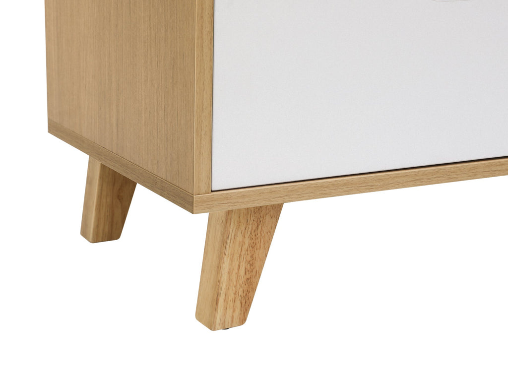 SCHERTZ Wooden Low Boy 8 Drawers - Oak