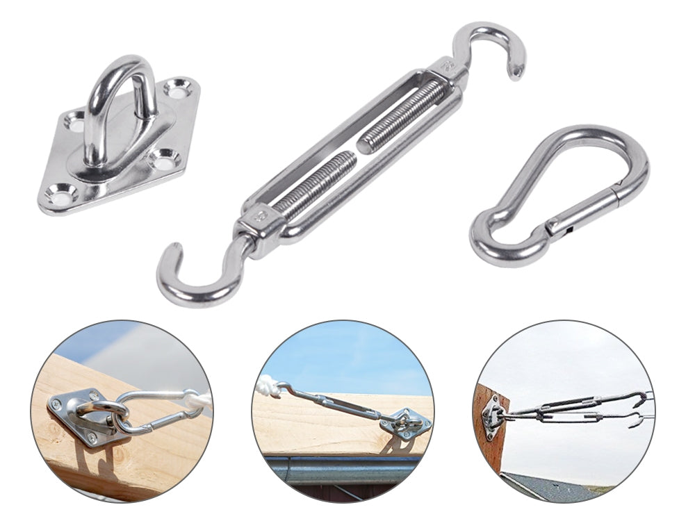 Sun Shade Sail Hardware Kit Set - 8pcs
