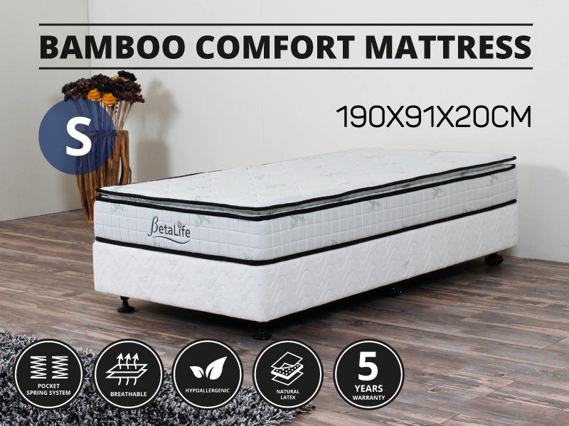 Bamboo Comfort Series Mattress - SINGLE