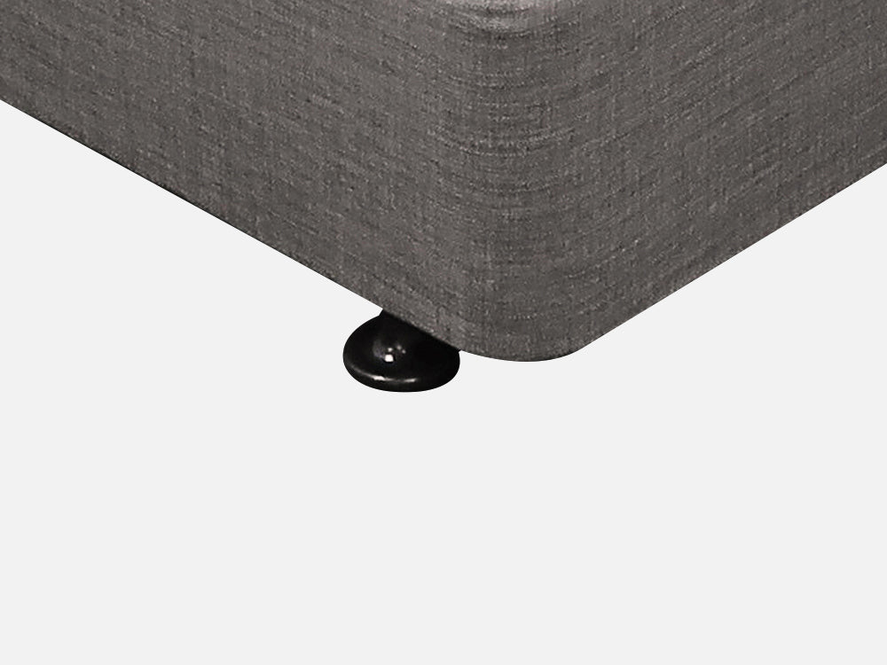 VINSON Fabric Queen Bed with Luxury Latex Mattress - GREY