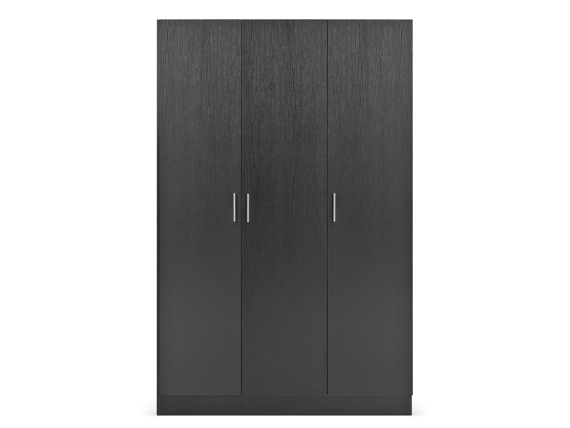 Bram 3 Door Wardrobe Cabinet - Black