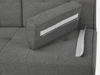 VENICE 3 Seater Sofa bed with Cup Holders - DARK GREY