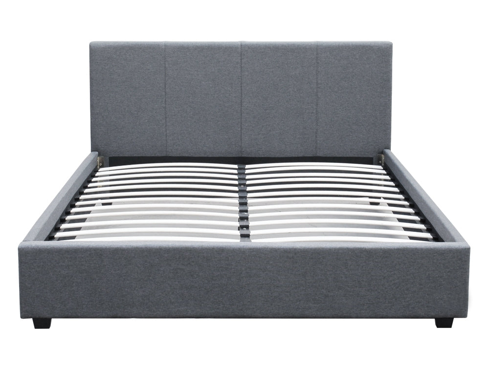 SHASTA King Bed Frame - DARK GREY