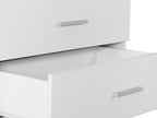 Bram Tallboy 5 Drawer Chest Dresser - White