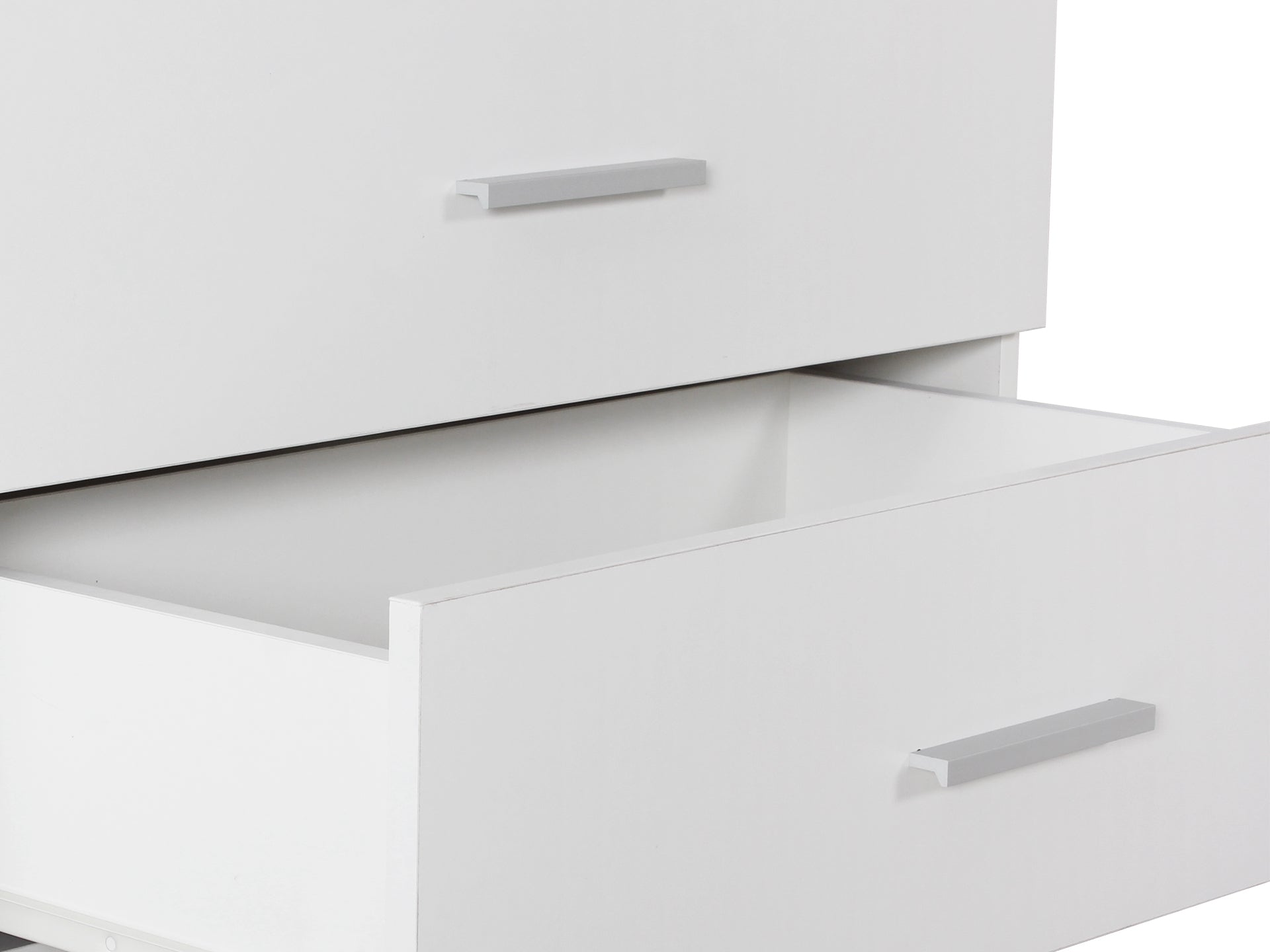 Bram Tallboy 5 Drawer Chest Dresser - White
