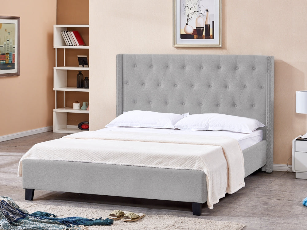 ELBRUS Super King Bed Frame - LIGHT GREY