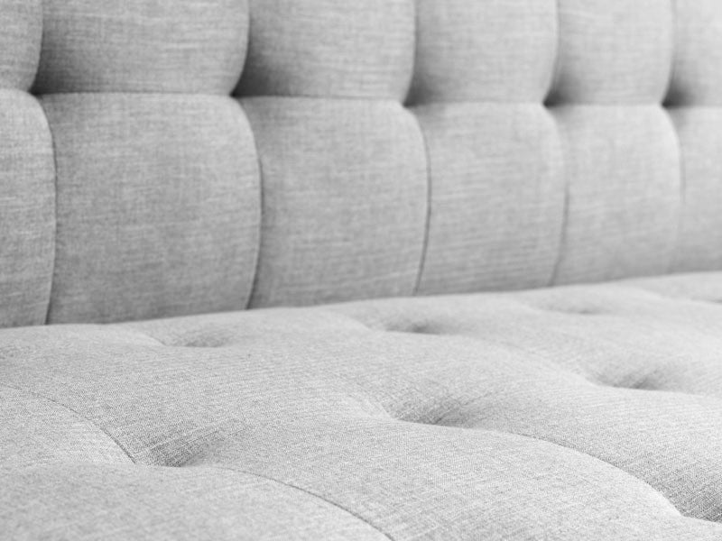 COLORADO 3 Seater Sofa Bed Futon with Chaise - LIGHT GREY