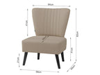 Anita Occasional Chair Fabric Lounge Chair