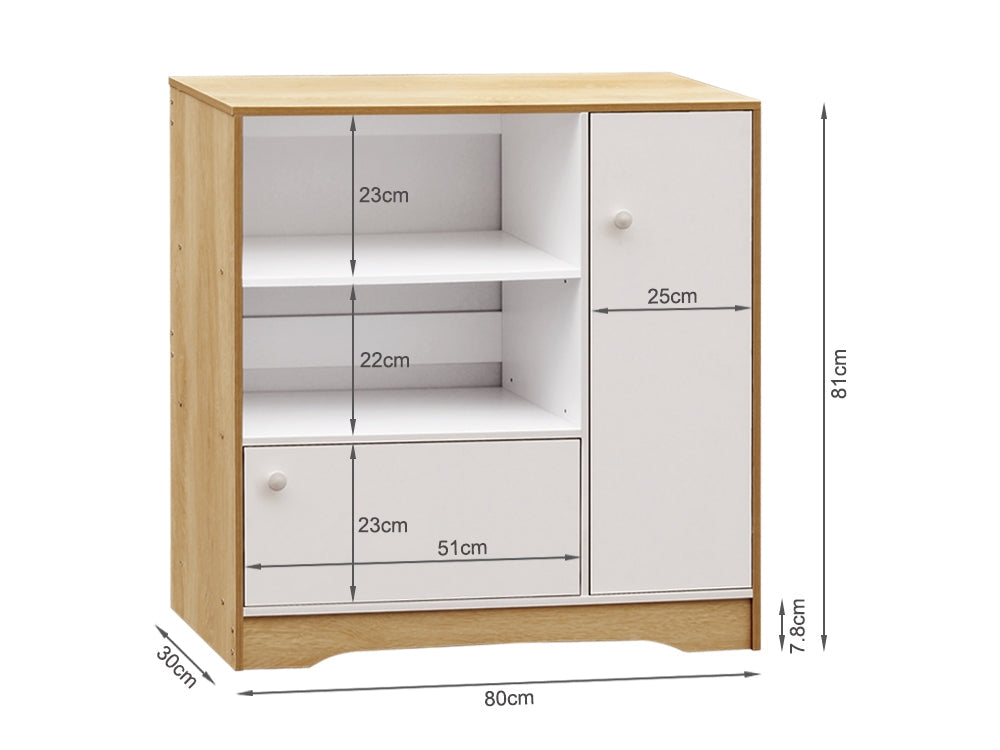 BERG Multipurpose Storage Shelf - Oak