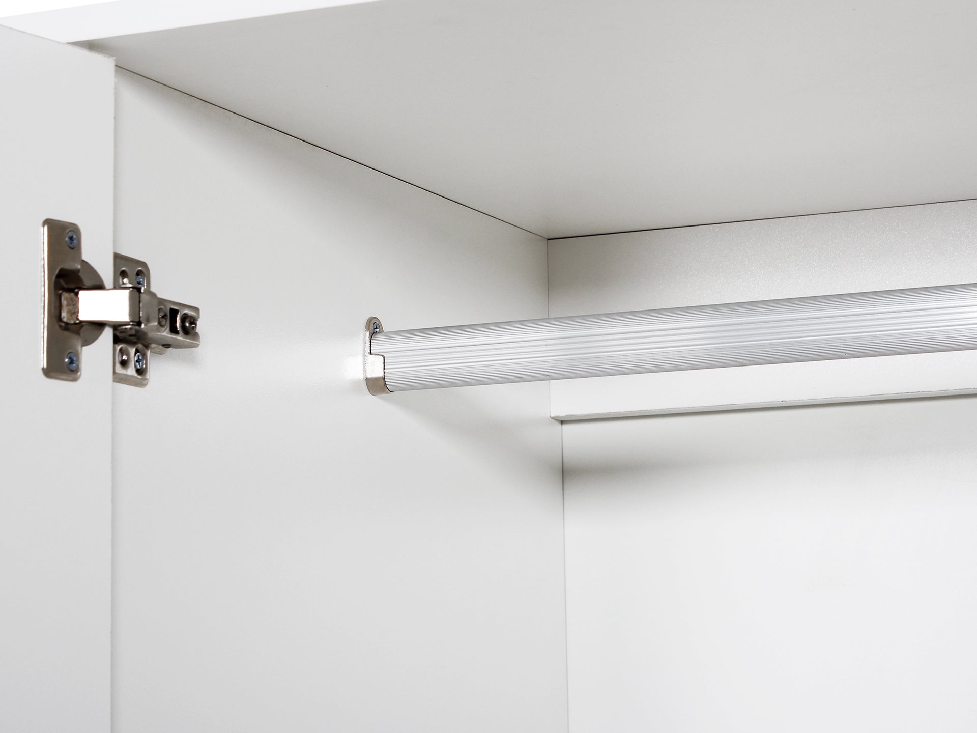 Bram 3 Door Wardrobe with 2 Drawers - White