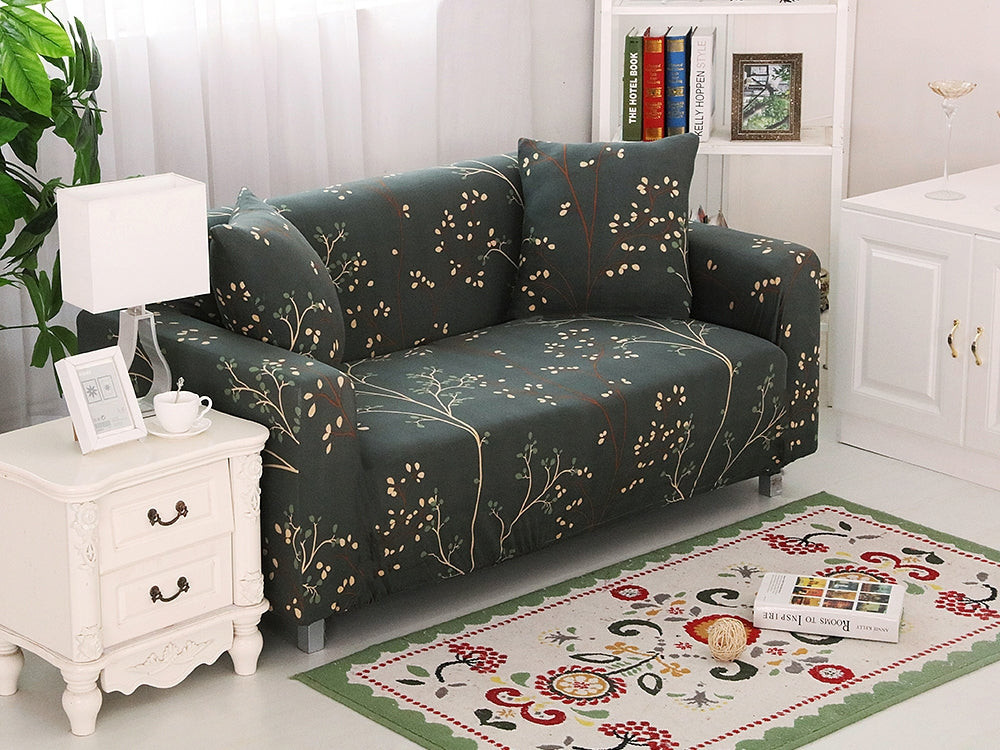 2 Seater Sofa Couch Cover 145-185cm - Forest