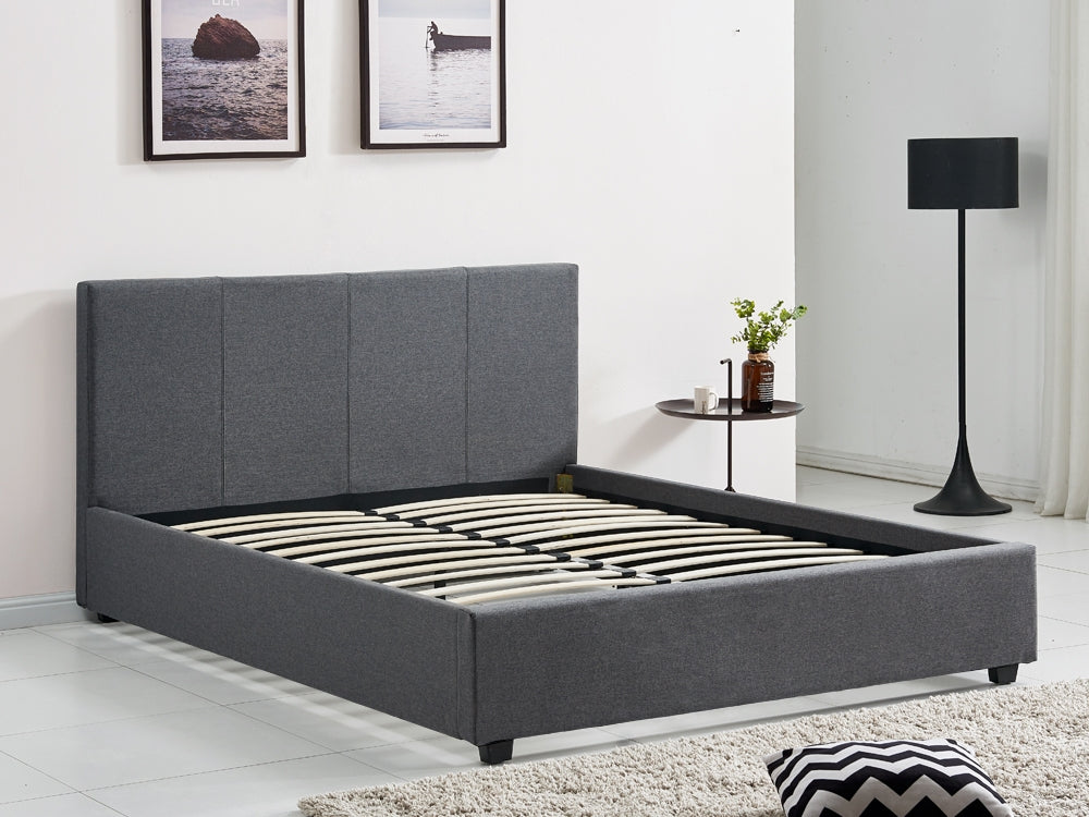 SHASTA King Bed Frame - DARK GREY