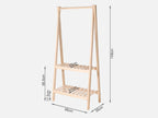 PEIPUS Wooden Clothes Rack - Oak