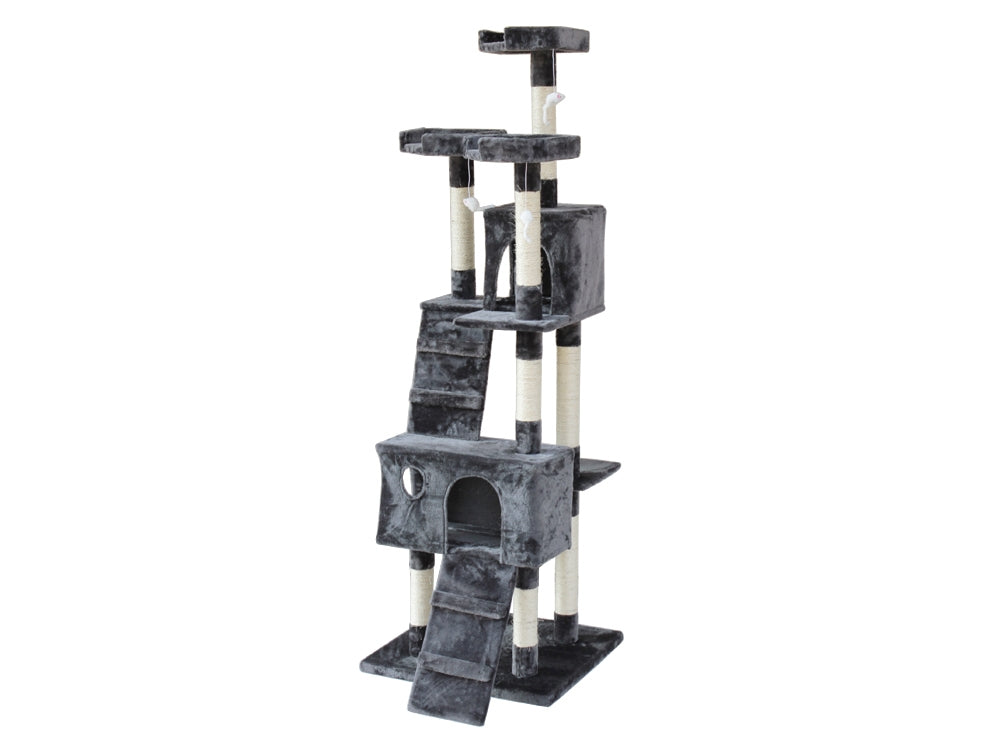 BINGO Cat Tree House 185cm 7 Levels - GREY