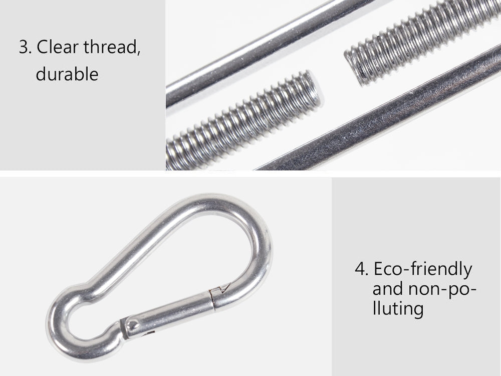 Sun Shade Sail Hardware Kit Set - 8pcs