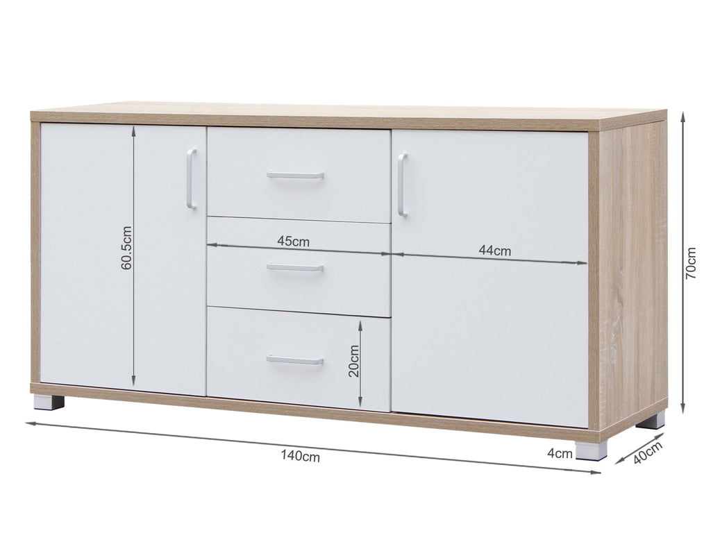 BAIKAL Sideboard Buffet Table - Oak