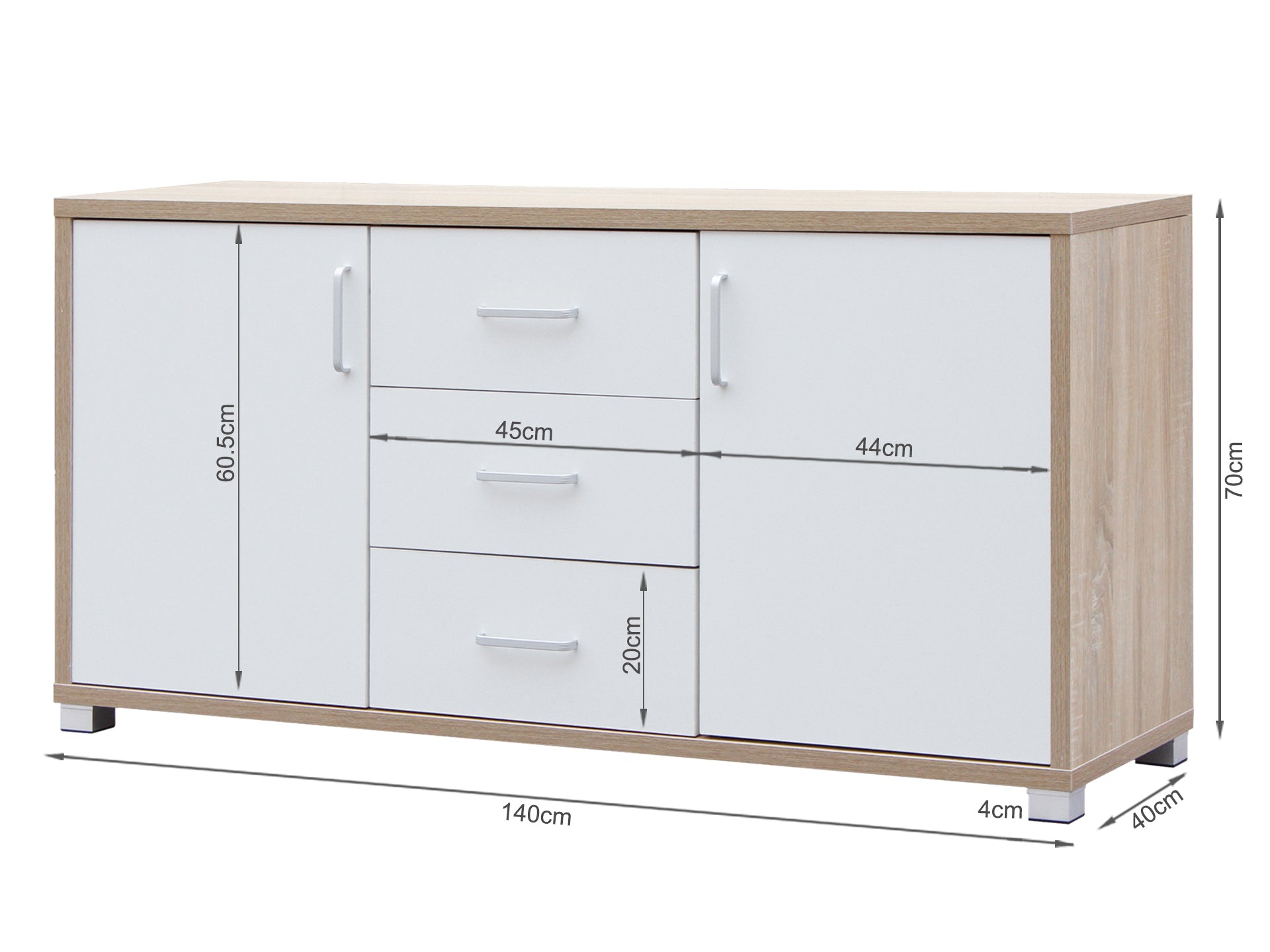 BAIKAL Sideboard Buffet Table - Oak