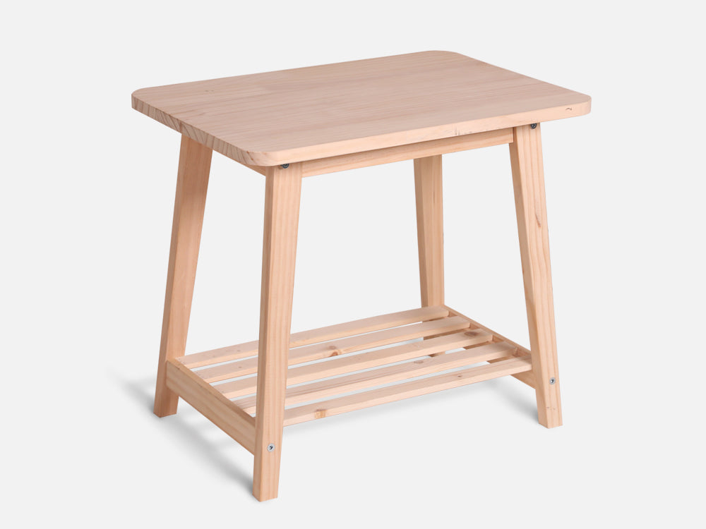 MYLES Wooden Side Table - Oak