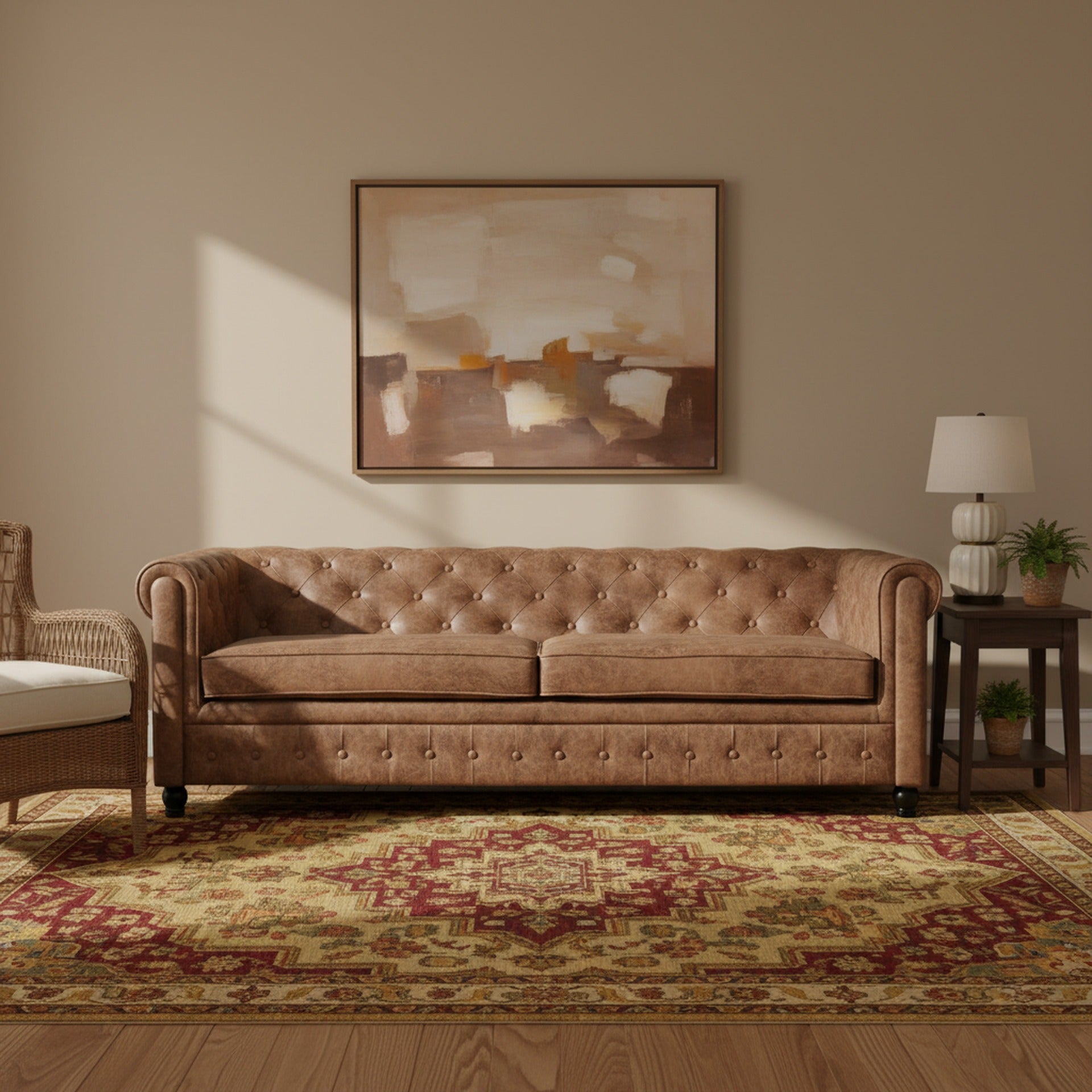 Aviana 3 Seater Sofa - Brown