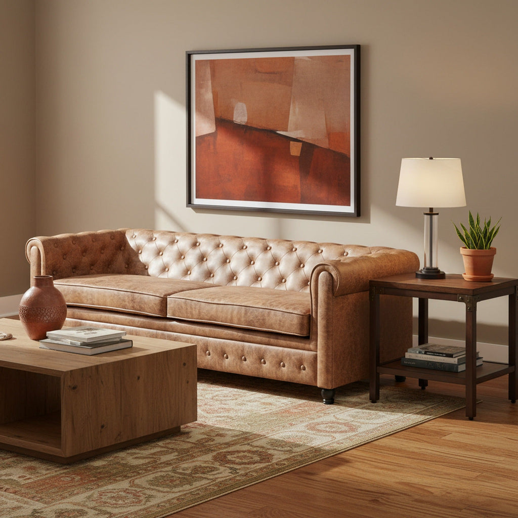 Aviana 3 Seater Sofa - Brown
