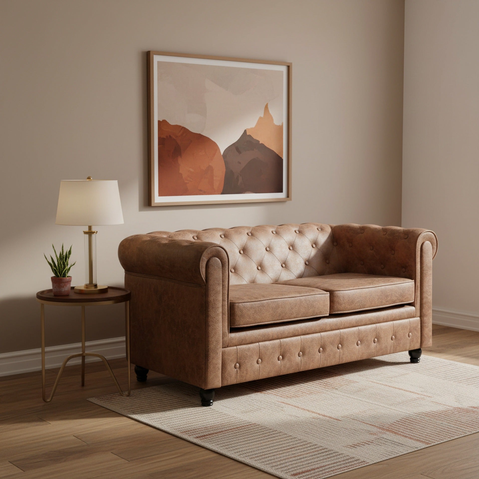 Aviana 2 Seater Sofa - Brown