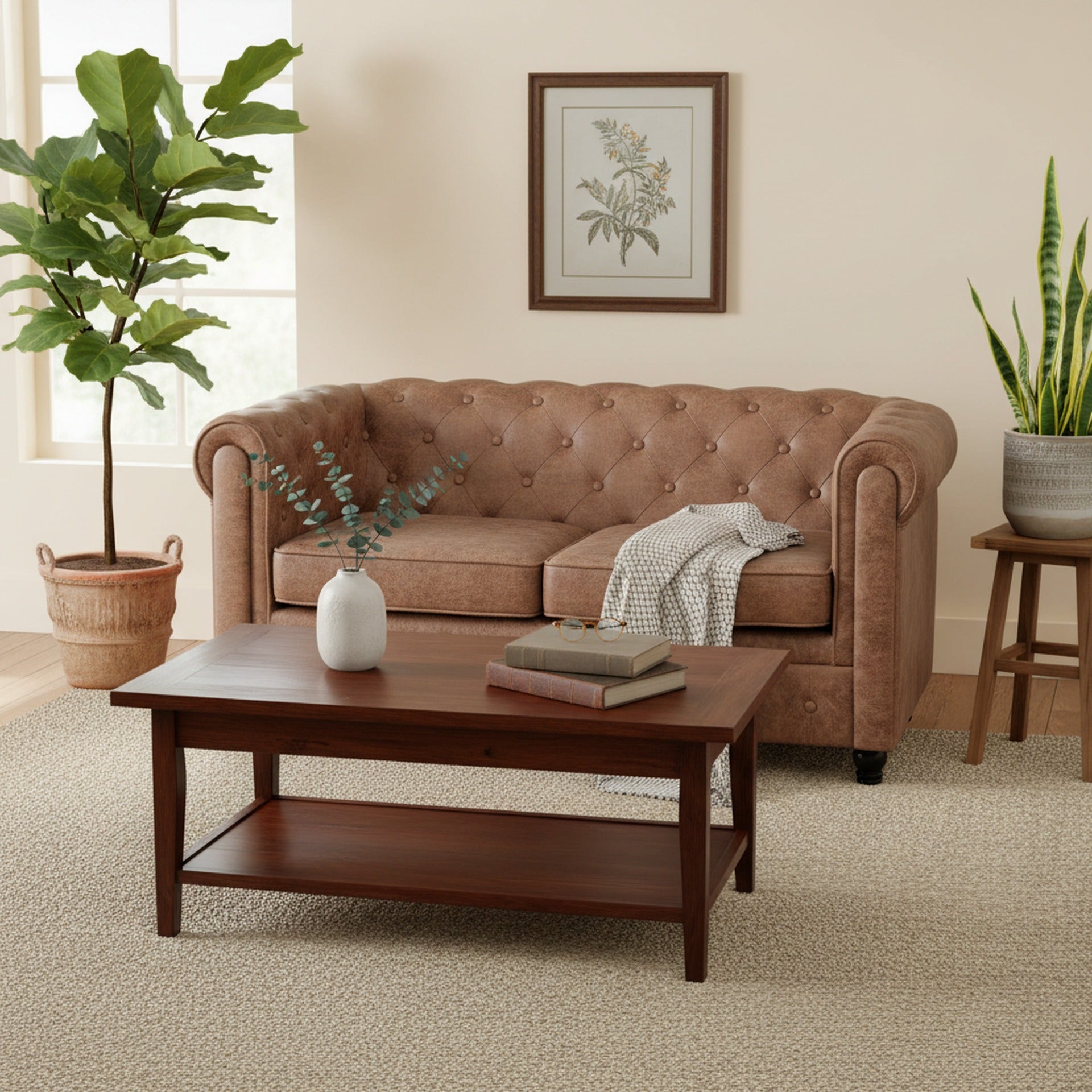 Aviana 2 Seater Sofa - Brown