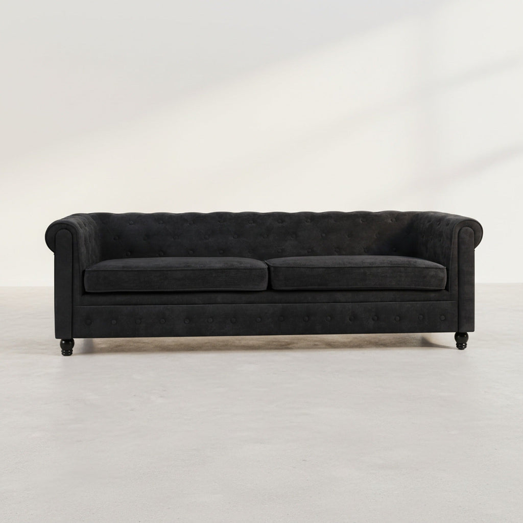 Aviana 3 Seater Sofa - Black