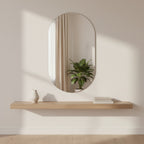 Zero Oval Frameless Wall Mirror