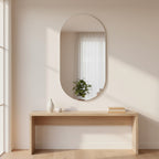 Zero Oval Frameless Wall Mirror