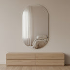 Zero Oval Frameless Wall Mirror