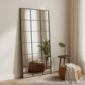 Grid Full Length Mirror - Black