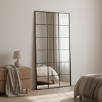 Grid Full Length Mirror - Black