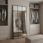 Grid Full Length Mirror - Black