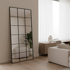 Grid Full Length Mirror - Black