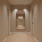 Archie Metal Arched Full Length Mirror - Black