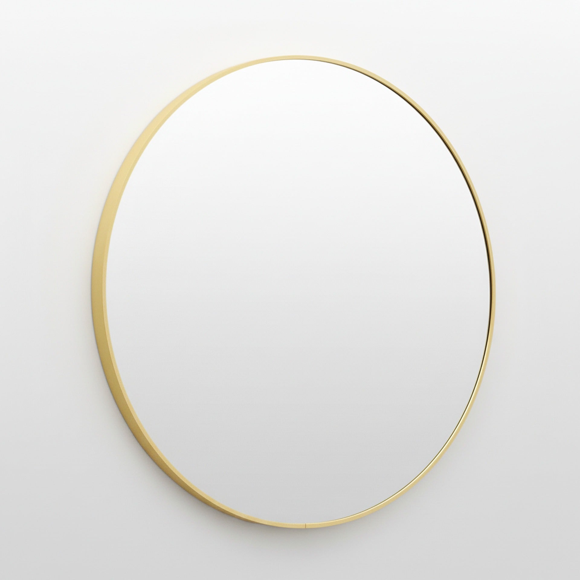 Aura Round Metal Framed Wall Mirror 80cm - Gold