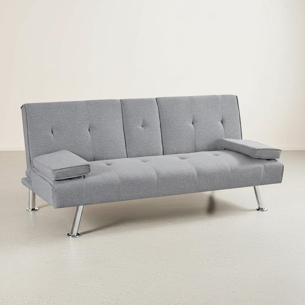 Arleth 3 Seater Sofa Bed - Light Grey