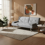 Arleth 3 Seater Sofa Bed - Light Grey