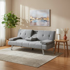 Arleth 3 Seater Sofa Bed - Light Grey