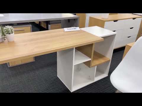 Flynn 170cm Computer Desk - Oak