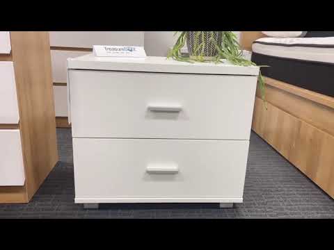 Bram Bedside Table - White