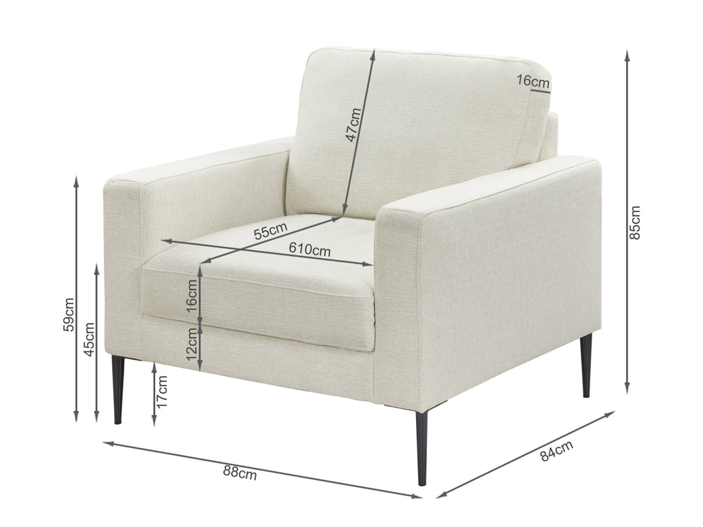 Toronto Occasional Chair - Beige