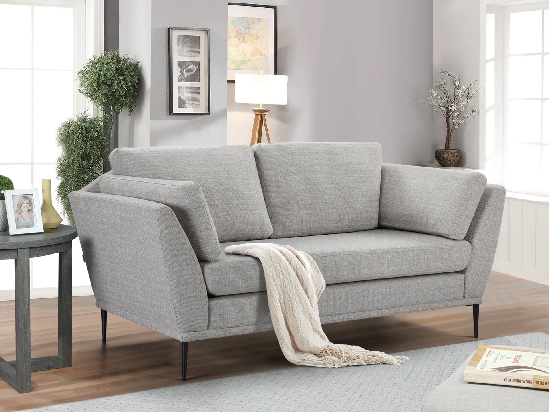 Berlin 2 Seater Sofa - Light Grey