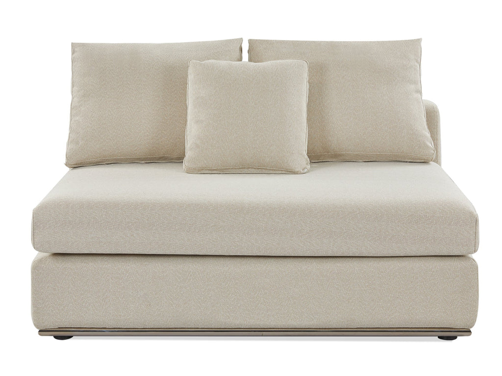Castine Modular Sectional Sofa - Armless Seat - Beige