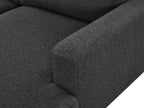 Toronto 3 Seater Sofa with Right Facing Chaise - Dark Grey