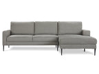 Toronto 3 Seater Sofa with Right Facing Chaise - Light Grey